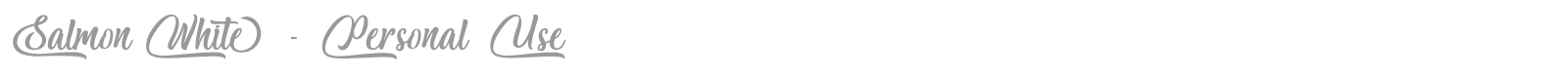 Salmon White font preview